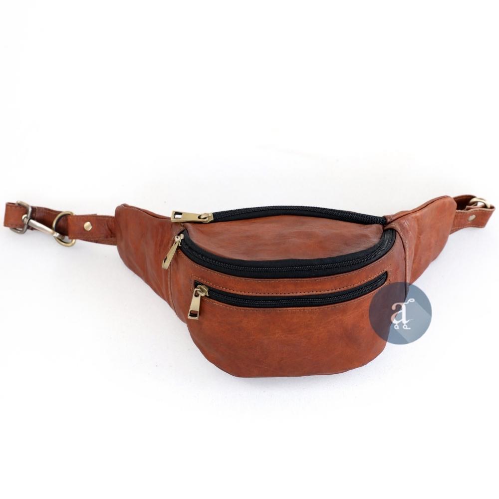 Brown Leather Fanny Pack