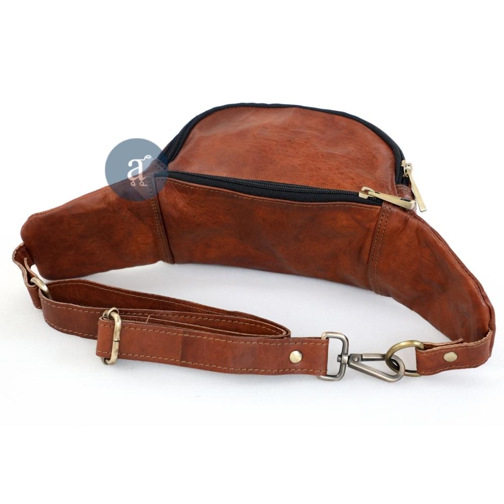 Brown Leather Fanny Pack