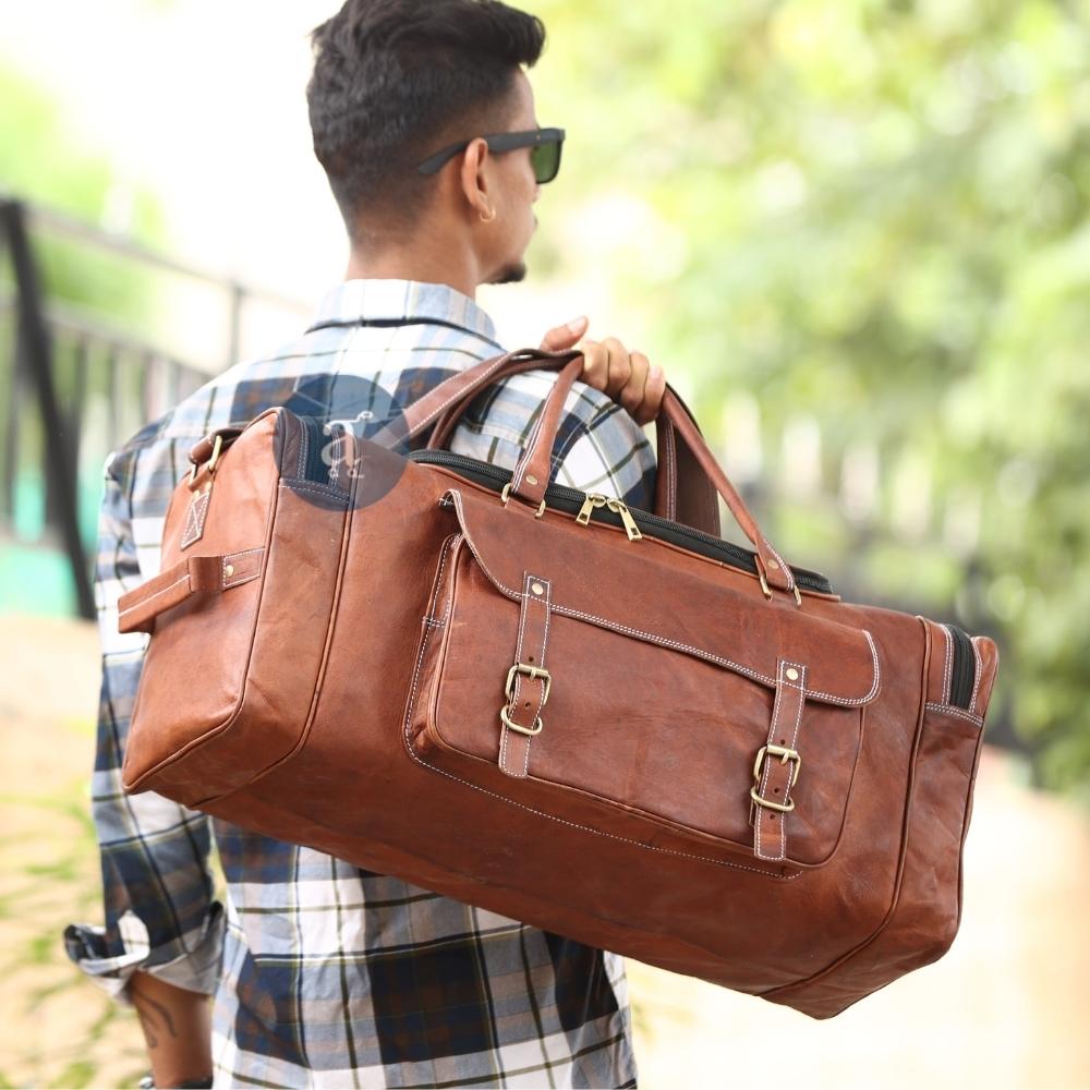 Man Carrying The Safari with Handles