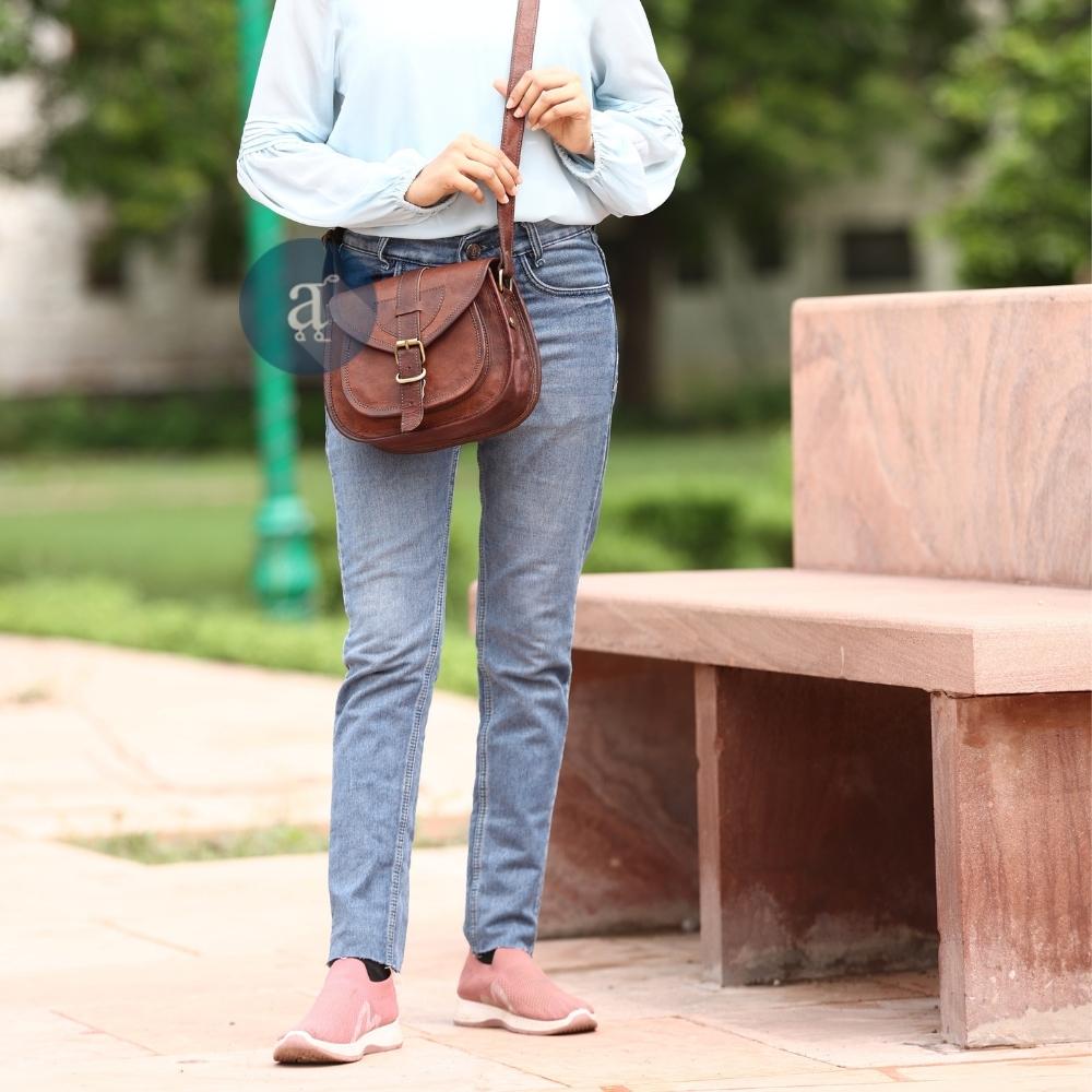 Picture of Women Carrying Saddle Purse